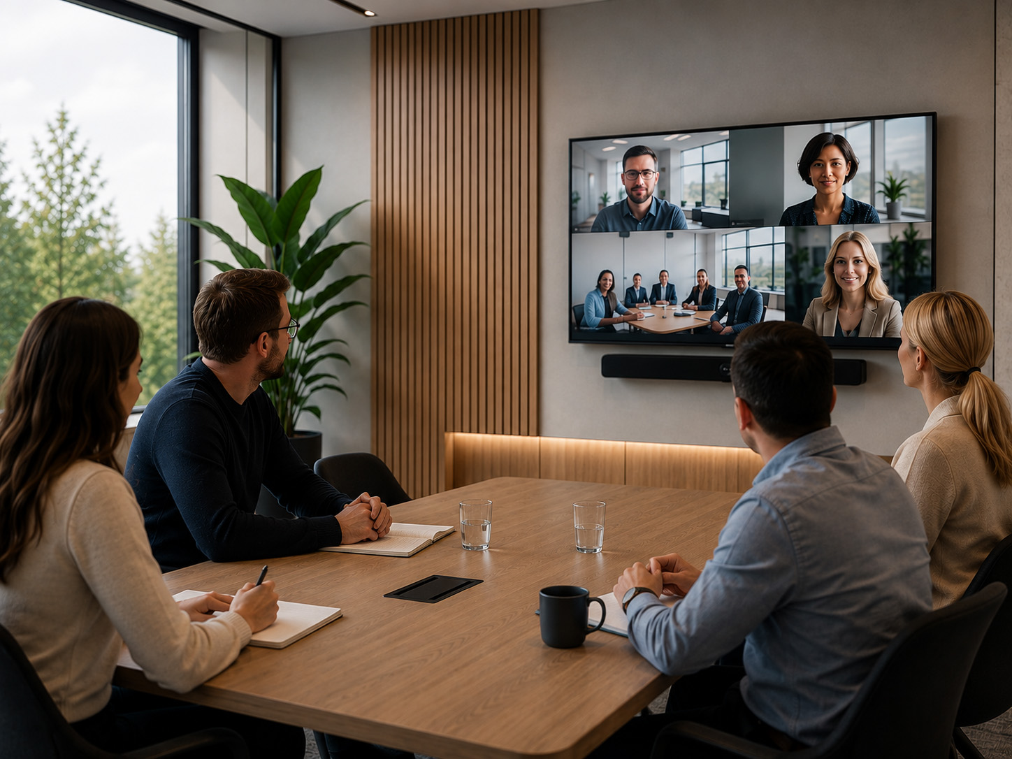 Hybrider Meetingraum